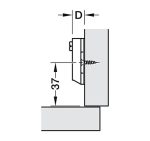 Đế Của Bản Lề Hafele Không Giảm Chấn Metalla 110° Tiêu Chuẩn Không Giảm Chấn