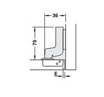 Bản Lề Hafele Metalla Sm 110° Màu Đen, Có Cơ Chế đóng Giảm Chấn Lắp Lọt Lòng