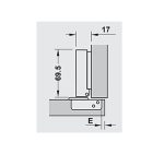 Bản Lề Hafele Metalla Sm 110° Màu Đen, Có Cơ Chế đóng Giảm Chấn Lắp Trùm Ngoài