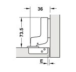 Bản Lề Hafele Metalla Sm 110° Tiêu Chuẩn Lắp Lọt Lòng