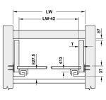 Ray âm Hafele Matrix Um, Mở Toàn Phần, Nhấn Mở, Bao Gồm Bas Lắp đặt