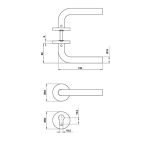 Tay Nắm Gạt Nắp Chụp Tròn Hafele Kiểu G1