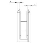 Kẹp Kính Tường 90° Hafele