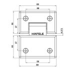 Bản Lề Kính Kính 180° Hafele