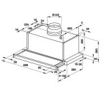 Máy Hút Mùi âm Tủ Mặt Kính đen Hafele Hh Sg70a