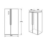 Tủ Lạnh Sbs Hafele Hf Sb5321fb