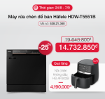 Máy Rửa Bát để Bàn Hafele Hdw T5551b