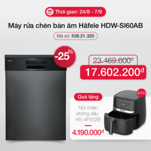 Máy Rửa Bát Bán âm Hafele Hdw Si60ab, Series 600