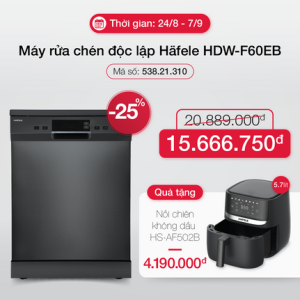 Máy Rửa Bát độc Lập Hafele Hdw F60eb, Series 600