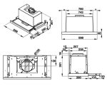 Máy Hút Mùi âm Tủ Mặt Kính đen Hafele Hh Tg90e