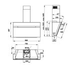 Máy Hút Mùi Gắn Tường Hafele Hh Wvg90b