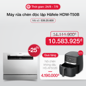 Máy Rửa Bát để Bàn Hafele Hdw T50b