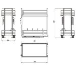 Bộ Rổ Gia Vị Hafele Omero 300