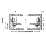 Ray Hộp Hafele Matrix Box Slim, Chiều Cao 120mm