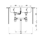 Chậu Inox Hafele Hs20 Ssn2r90m