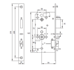 Khóa điện Tử Pp8100 ( Không Bao Gồm Pin )