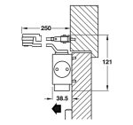 Thiết Bị đóng Cửa Tự động Lắp Nổi Hafele Dcl51 Không Có Chức Năng Giữ Cửa