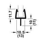 Ron Cửa Phòng Tắm Kính Hafele 950.50.012