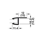 Ron Cửa Phòng Tắm Kính Hafele 950.50.008