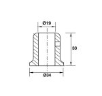 Bas Giữ Thanh Treo Gắn Tường Hafele