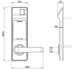 Khóa điện Tử Hafele El7700 Tcs Không Bao Gồm Pin